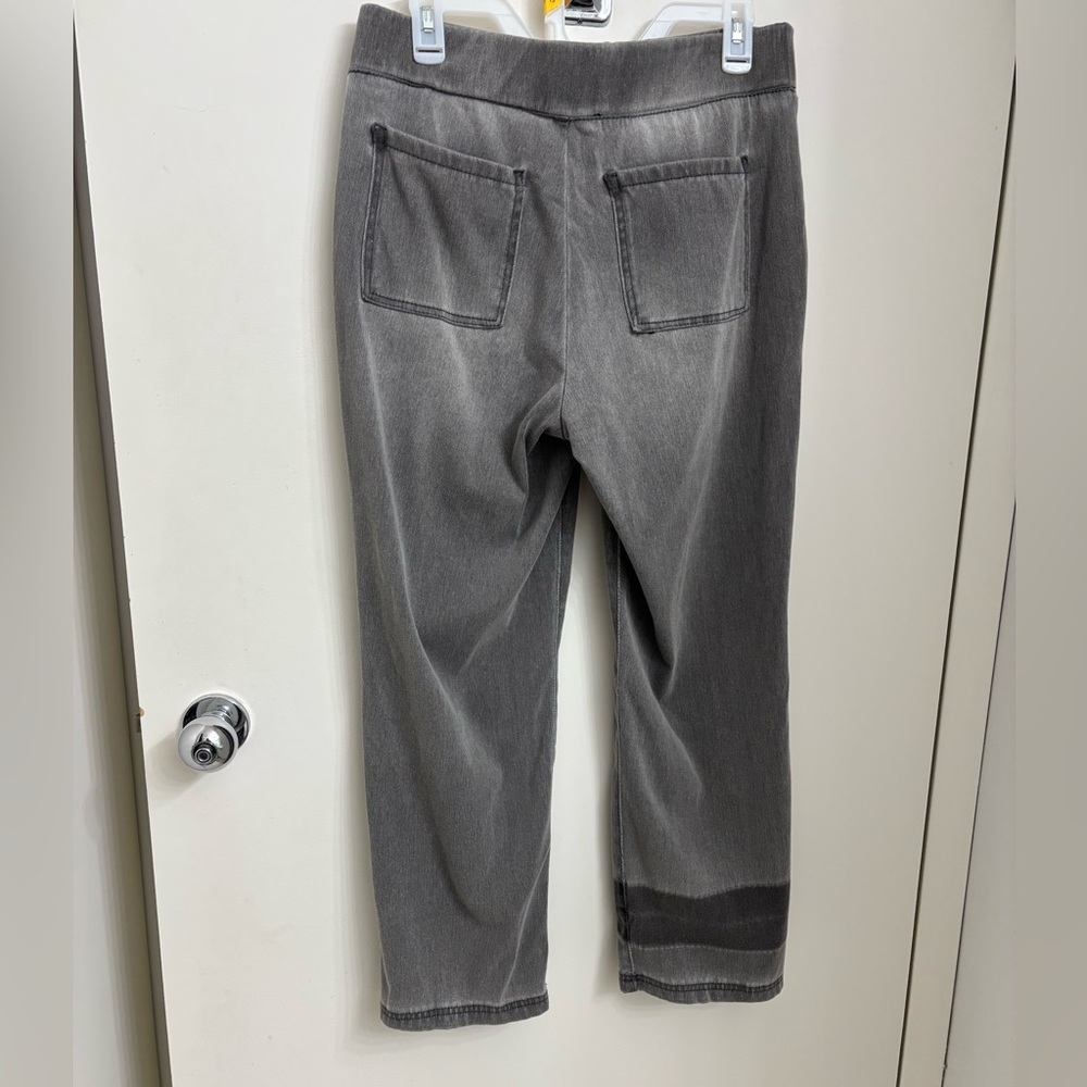 LOGO shadow patch pull-on jeans - Picture 2 of 16